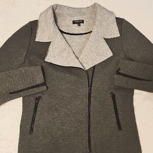 Kenneth Cole Charcoal Jacket with Light Gray Collar